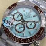 UFO Factory Counterweight Rolex Daytona 126506-0002 40mm Full Platinum Ice Blue Diamond Baguette Dial
