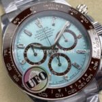 UFO Factory Counterweight Rolex Daytona 126506-0002 40mm Full Platinum Ice Blue Diamond Baguette Dial