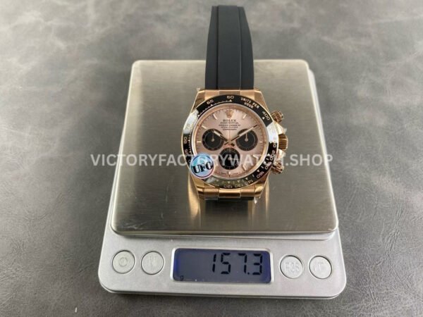 UFO Factory Counterweight Rolex Daytona 126515LN-0006 40mm Rose Gold Oysterflex Sundust Dial