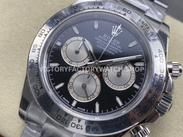 UFO Factory Rolex Daytona 126509-0001 40mm Full White Gold Black Dial (10) UFO Factory Rolex Daytona 126509-0001 40mm Full White Gold Black Dial