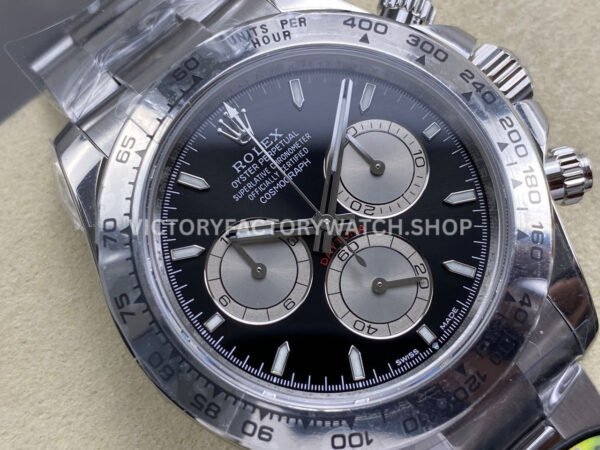 UFO Factory Rolex Daytona 126509-0001 40mm Full White Gold Black Dial (8) UFO Factory Rolex Daytona 126509-0001 40mm Full White Gold Black Dial