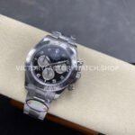 UFO Factory Rolex Daytona 126509-0002 40mm Full White Gold Diamond Black Dial