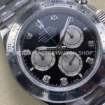 UFO Factory Rolex Daytona 126509-0002 40mm Full White Gold Diamond Black Dial