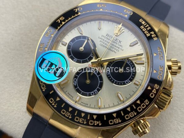UFO Factory Counterweight Rolex Daytona 126518LN-0012 40mm Yellow Gold Oysterflex Champagne Dial