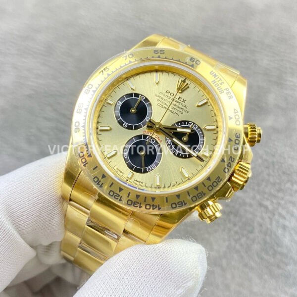 VS Factory CounterWeight Rolex Daytona 126508-0006 40mm Yellow Gold Black Eye Champagne Dial