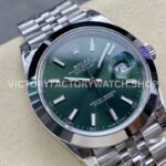 VS Factory Counterweight Rolex Datejust 126300-0020 41mm Smooth Bezel Full 904L Mint Green Dial Jubilee