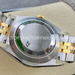 VS Factory Counterweight Rolex Datejust 126303-0016 41mm Yellow Gold Smooth Bezel Half Yellow Gold White Dial Jubilee