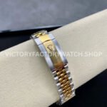 VS Factory Counterweight Rolex Datejust 126303-0016 41mm Yellow Gold Smooth Bezel Half Yellow Gold White Dial Jubilee
