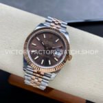 VS Factory Counterweight Rolex Datejust 126331-0002 41mm Half Rose Gold Brown Dial Jubilee (3) VS Factory Counterweight Rolex Datejust 126331-0002 41mm Half Rose Gold Brown Dial Jubilee