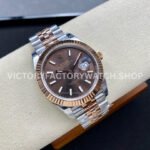 VS Factory Counterweight Rolex Datejust 126331-0002 41mm Half Rose Gold Brown Dial Jubilee (4) VS Factory Counterweight Rolex Datejust 126331-0002 41mm Half Rose Gold Brown Dial Jubilee