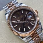 VS Factory Counterweight Rolex Datejust 126331-0002 41mm Half Rose Gold Brown Dial Jubilee (7) VS Factory Counterweight Rolex Datejust 126331-0002 41mm Half Rose Gold Brown Dial Jubilee