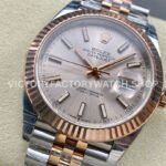VS Factory Counterweight Rolex Datejust 126331-0010 41mm Half Rose Gold Pink Dial Jubilee (1) VS Factory Counterweight Rolex Datejust 126331-0010 41mm Half Rose Gold Pink Dial Jubilee