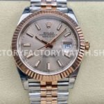 VS Factory Counterweight Rolex Datejust 126331-0010 41mm Half Rose Gold Pink Dial Jubilee (4) VS Factory Rolex Datejust 126331-0010 41mm Rose Pink Dial Jubilee Replica Watch