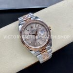 VS Factory Counterweight Rolex Datejust 126331-0010 41mm Half Rose Gold Pink Dial Jubilee (8) VS Factory Counterweight Rolex Datejust 126331-0010 41mm Half Rose Gold Pink Dial Jubilee