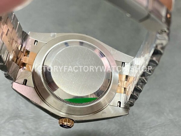 VS Factory Counterweight Rolex Datejust 126331-0020 41mm Half Rose Gold Slate Motif Grey Dial Jubilee