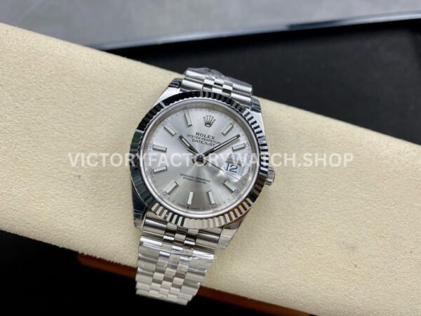 VS Factory Counterweight Rolex Datejust 126334-0004 41mm Full 904L Silver Dial Jubilee (9) VS Factory Counterweight Rolex Datejust 126334-0004 41mm Full 904L Silver Dial Jubilee