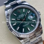 VS Factory Counterweight Rolex Datejust 126334-0027 41mm Full 904L Mint Green Dial