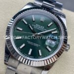 VS Factory Counterweight Rolex Datejust 126334-0027 41mm Full 904L Mint Green Dial