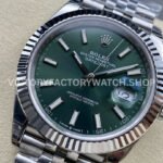 VS Factory Counterweight Rolex Datejust 126334-0028 41mm Full 904L Mint Green Dial Jubilee