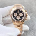 VS Factory Counterweight Rolex Daytona 126505-0001 Rose Gold Black Dial Replica Watch