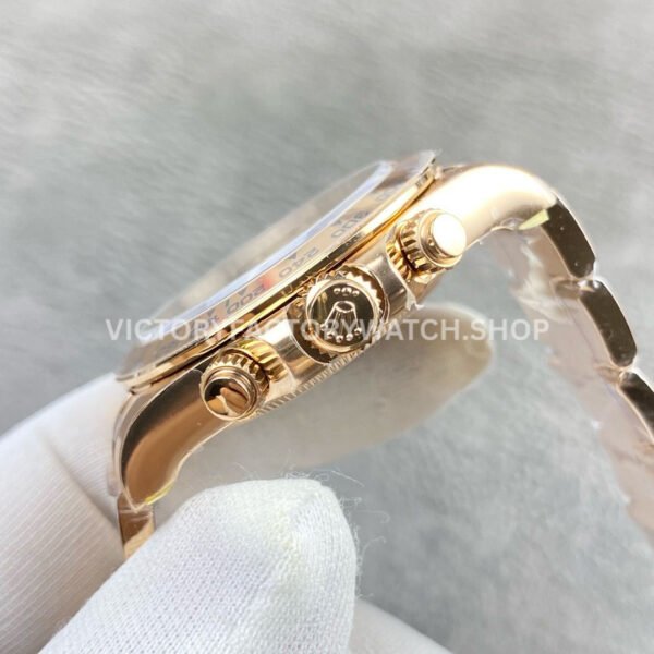 VS Factory Counterweight Rolex Daytona 126505-0001 40mm Full Rose Gold Black Dial