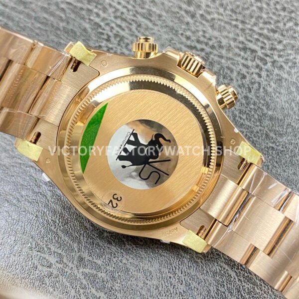 VS Factory Counterweight Rolex Daytona 126505-0001 40mm Full Rose Gold Black Dial