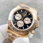 VS Factory Counterweight Rolex Daytona 126505-0001 40mm Full Rose Gold Black Dial