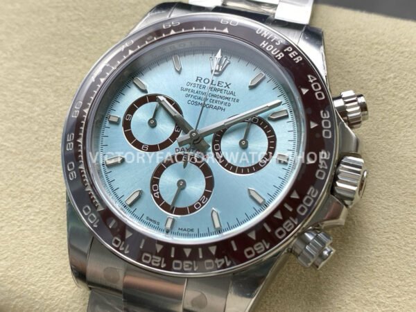 VS Factory Counterweight Rolex Daytona 126506-0001 40mm Full Platinum Ice Blue Dial