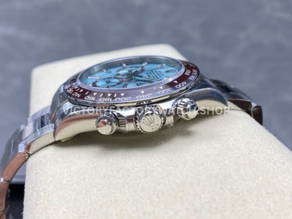 VS Factory Counterweight Rolex Daytona 126506-0002 40mm Full Platinum Ice Blue Diamond Baguette Dial