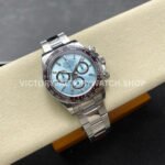 VS Factory Counterweight Rolex Daytona 126506-0002 40mm Full Platinum Ice Blue Diamond Baguette Dial