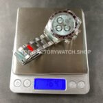 VS Factory Counterweight Rolex Daytona 126506-0002 40mm Full Platinum Ice Blue Diamond Baguette Dial