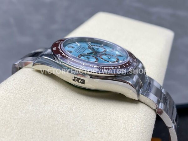 VS Factory Counterweight Rolex Daytona 126506-0002 40mm Full Platinum Ice Blue Diamond Baguette Dial