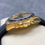 VS Factory Counterweight Rolex Daytona 126518LN-0012 40mm Yellow Gold Rubber Strap Black Eye Champagne Dial