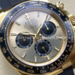 VS Factory Counterweight Rolex Daytona 126518LN-0012 40mm Yellow Gold Rubber Strap Black Eye Champagne Dial