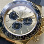 VS Factory Counterweight Rolex Daytona 126518LN-0012 40mm Yellow Gold Rubber Strap Black Eye Champagne Dial