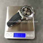 VS Factory Counterweight Rolex Daytona 126519LN-0002 40mm White Gold Oysterflex Silver Eye Black Dial