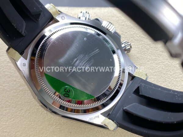 VS Factory Counterweight Rolex Daytona 126519LN-0002 40mm White Gold Oysterflex Silver Eye Black Dial