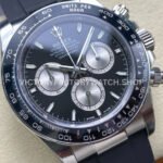 VS Factory Counterweight Rolex Daytona 126519LN-0002 40mm White Gold Oysterflex Silver Eye Black Dial