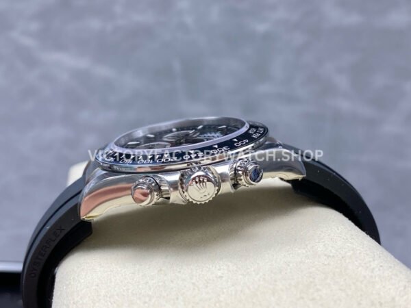 VS Factory Counterweight Rolex Daytona 126519LN-0002 40mm White Gold Oysterflex Silver Eye Black Dial