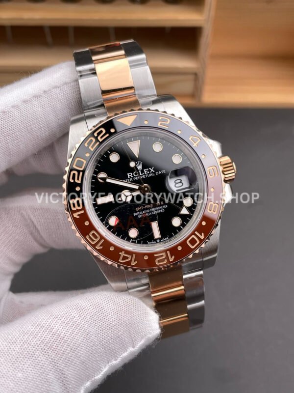 VS Factory Counterweight Rolex GMT-Master II 126711CHNR-0002 40mm Half Rose Gold Black Dial (7) VS Factory Counterweight Rolex GMT-Master II 126711CHNR-0002 40mm Half Rose Gold Black Dial