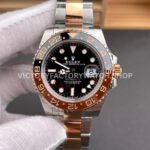VS Factory Counterweight Rolex GMT-Master II 126711CHNR-0002 40mm Half Rose Gold Black Dial (8) 126711chnr root beer gmt counterweight vs replica