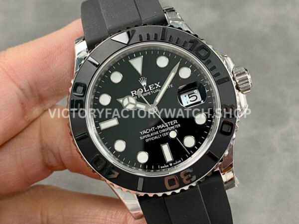 VS Factory Counterweight Rolex Yacht-Master 226659 42mm White Gold Oysterflex Black Dial (1) VS Factory Counterweight Rolex Yacht-Master 226659 42mm White Gold Oysterflex Black Dial