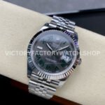 VS Factory Counterweight Rolex Wimbledon Datejust 126334-0022 41mm Full 904L Roman Number Grey Dial Jubilee