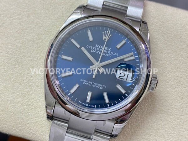 VS Factory Rolex Datejust 126200-0006 36mm Smooth Bezel Full 904L Blue Dial