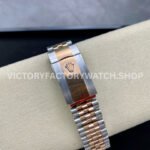 VS Factory Rolex Datejust 126231-0039 36mm Half Rose Gold Diamond Fluted Motif Silver Dial Jubilee