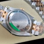 VS Factory Rolex Datejust 126231-0039 36mm Half Rose Gold Diamond Fluted Motif Silver Dial Jubilee