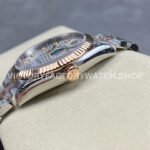 VS Factory Rolex Datejust 126231-0039 36mm Half Rose Gold Diamond Fluted Motif Silver Dial Jubilee