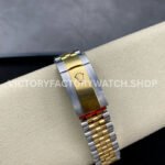 VS Factory Rolex Datejust 126233-0045 36mm Half Yellow Gold Diamond Fluted Motif Champagne Dial Jubilee