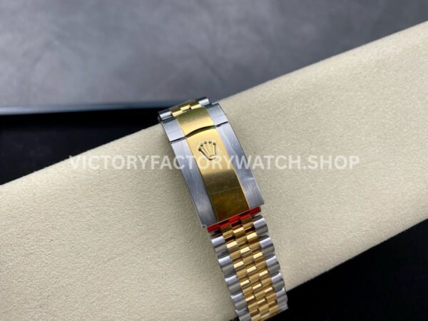 VS Factory Rolex Datejust 126233-0045 36mm Half Yellow Gold Diamond Fluted Motif Champagne Dial Jubilee