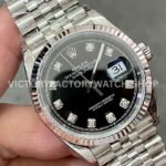 VS Factory Rolex Datejust 126234-0027 36mm Full 904L Diamond Black Dial Jubilee